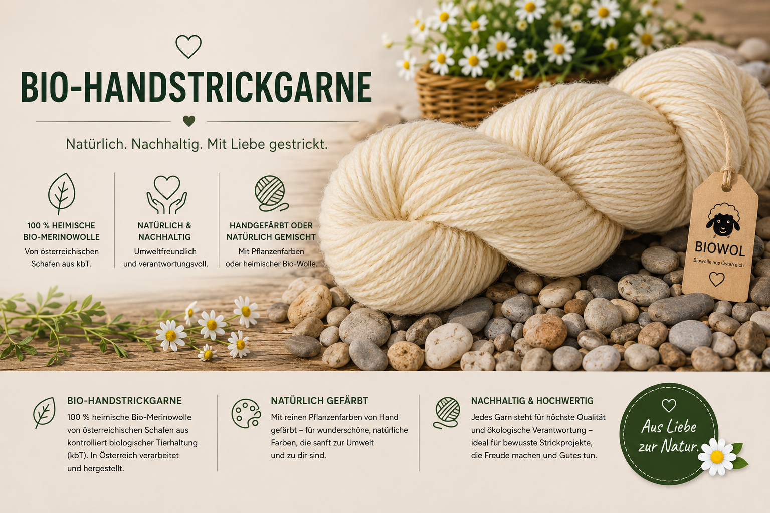 Organic Knitting Wool