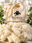 Preview: Organic wool pellets from Austrian organic sheep wool (kbT), 300 g in cotton bag