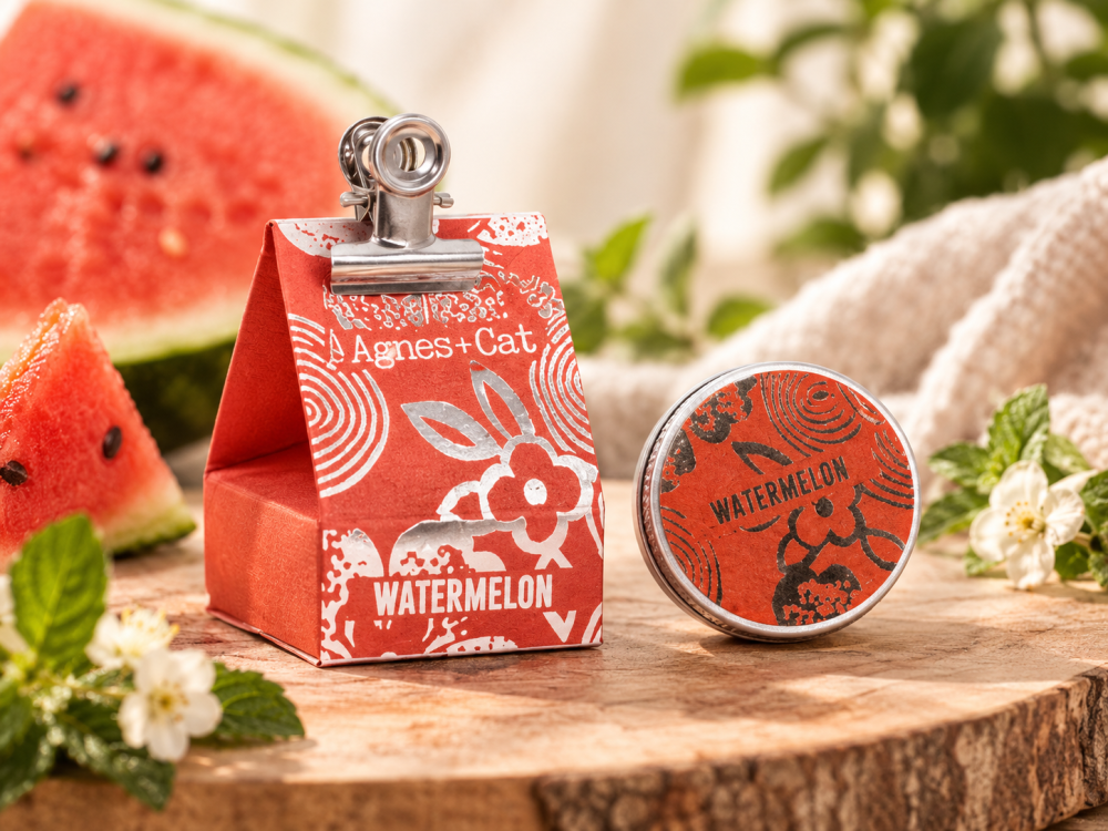 Agnes & Cat Watermelon Lip Balm – natural, vegan & cruelty-free