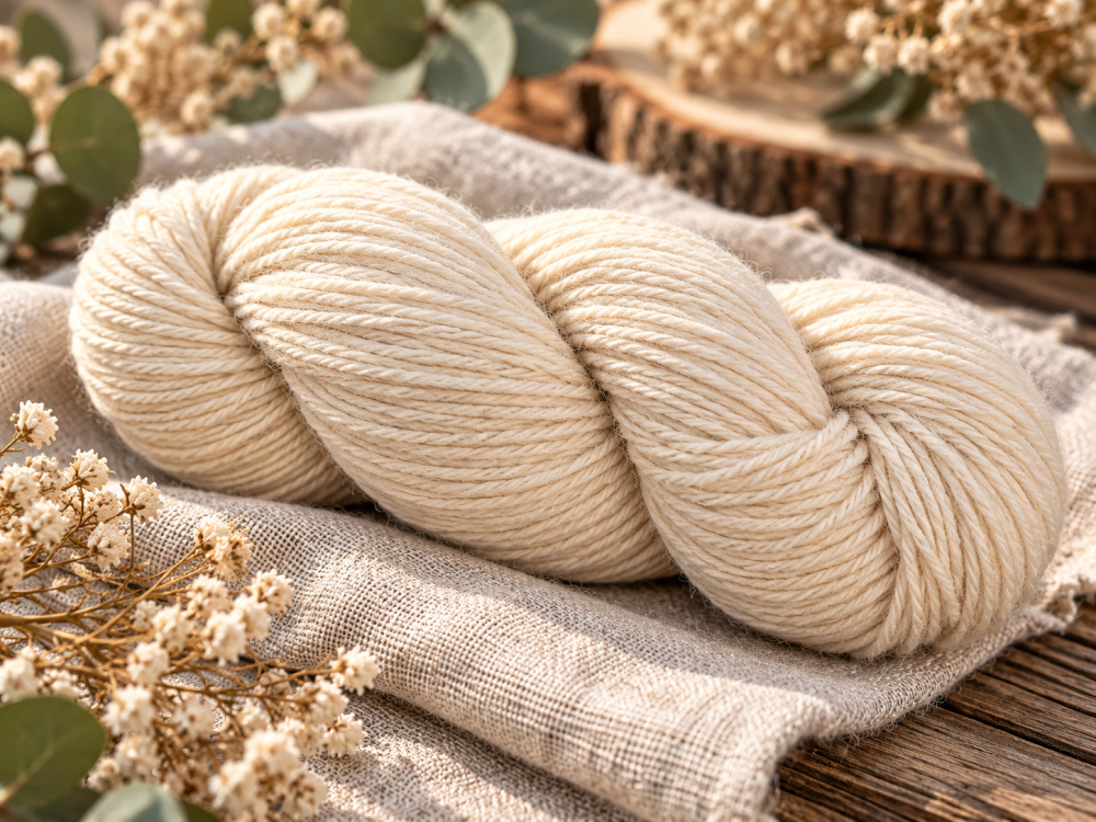 Organic Merino wool "Nature", from 100 % Austrian Merino sheeps kbT