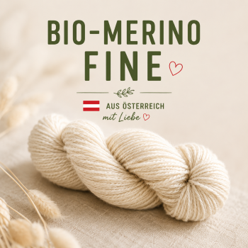 Organic Merino wool "Fine", from 100 % Austrian Merino sheeps kbT