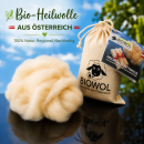 Organic Healing Wool, kbT (50 g in cotton bag, ethically produced)