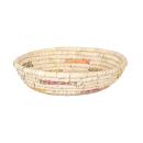 Obstkorb STAGES aus Dattelblatt & recycelten Sari-Stoffen – Nachhaltigkeit trifft auf farbenfrohes Design